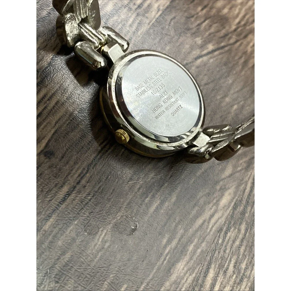 Anne Klein II 10/2135 Gold and Silver Tone Quartz Women's Watch Working